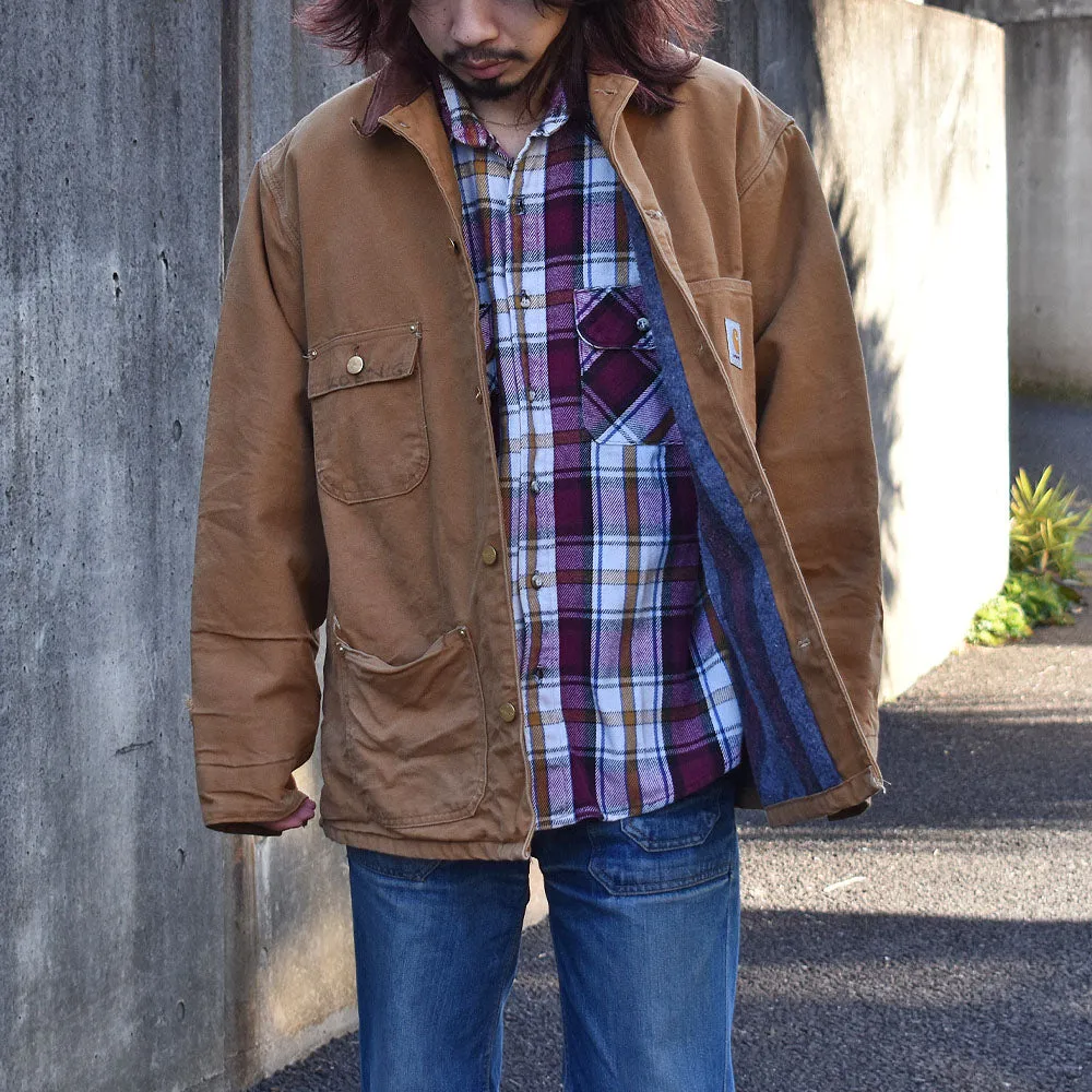80-90’s Carhartt ブランケットライナー ミシガンチョアコート 230104