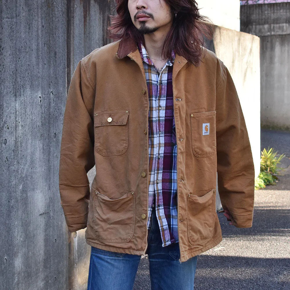 80-90’s Carhartt ブランケットライナー ミシガンチョアコート 230104