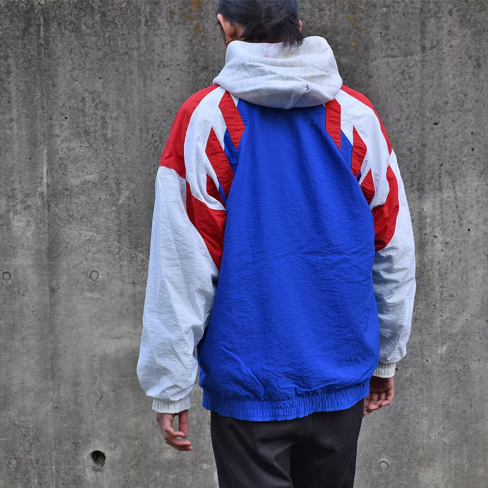 90's adidas トリコロール！ ナイロンジャケット France製 221123