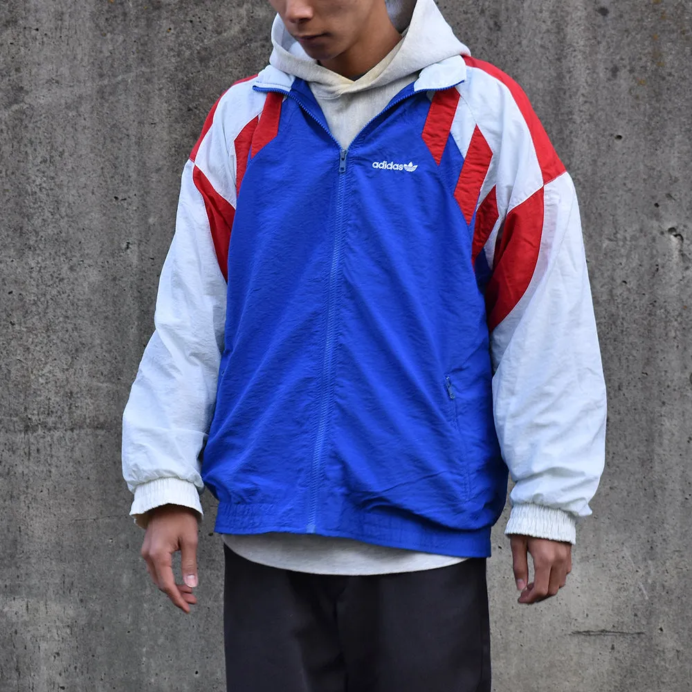 90's adidas トリコロール！ ナイロンジャケット France製 221123
