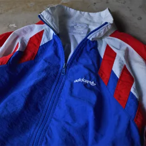 90's adidas トリコロール！ ナイロンジャケット France製 221123