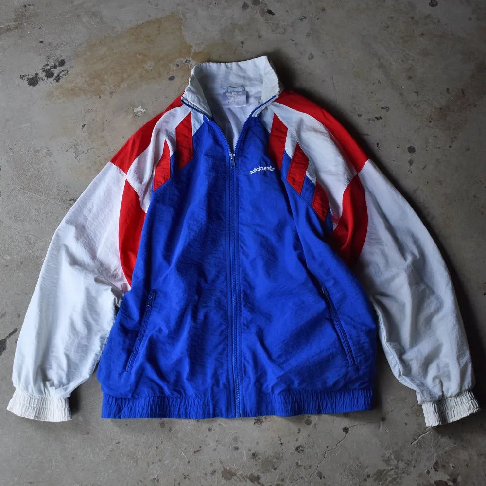 90's adidas トリコロール！ ナイロンジャケット France製 221123