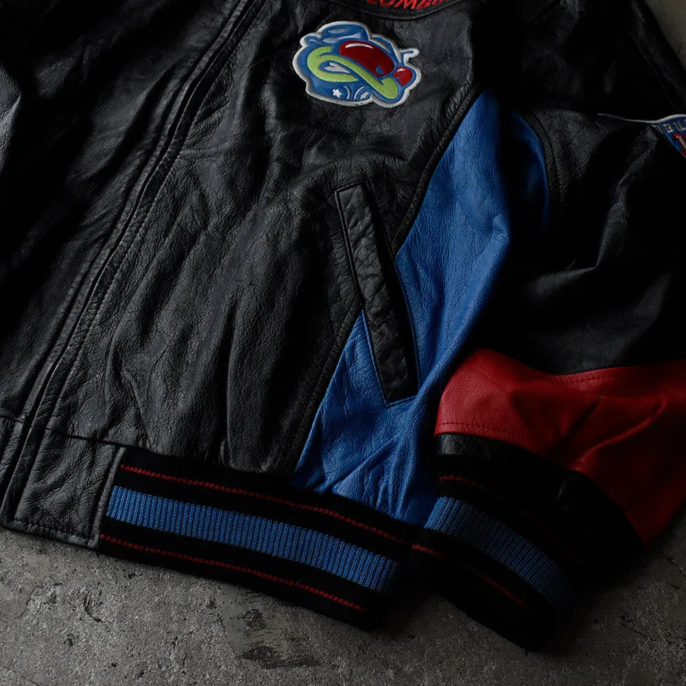 90's NHL “Columbus Blue Jackets レザージャケット 231005H