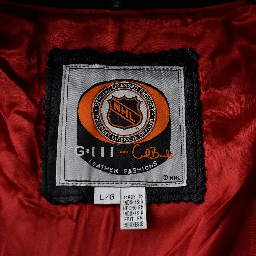 90's NHL “Columbus Blue Jackets レザージャケット 231005H