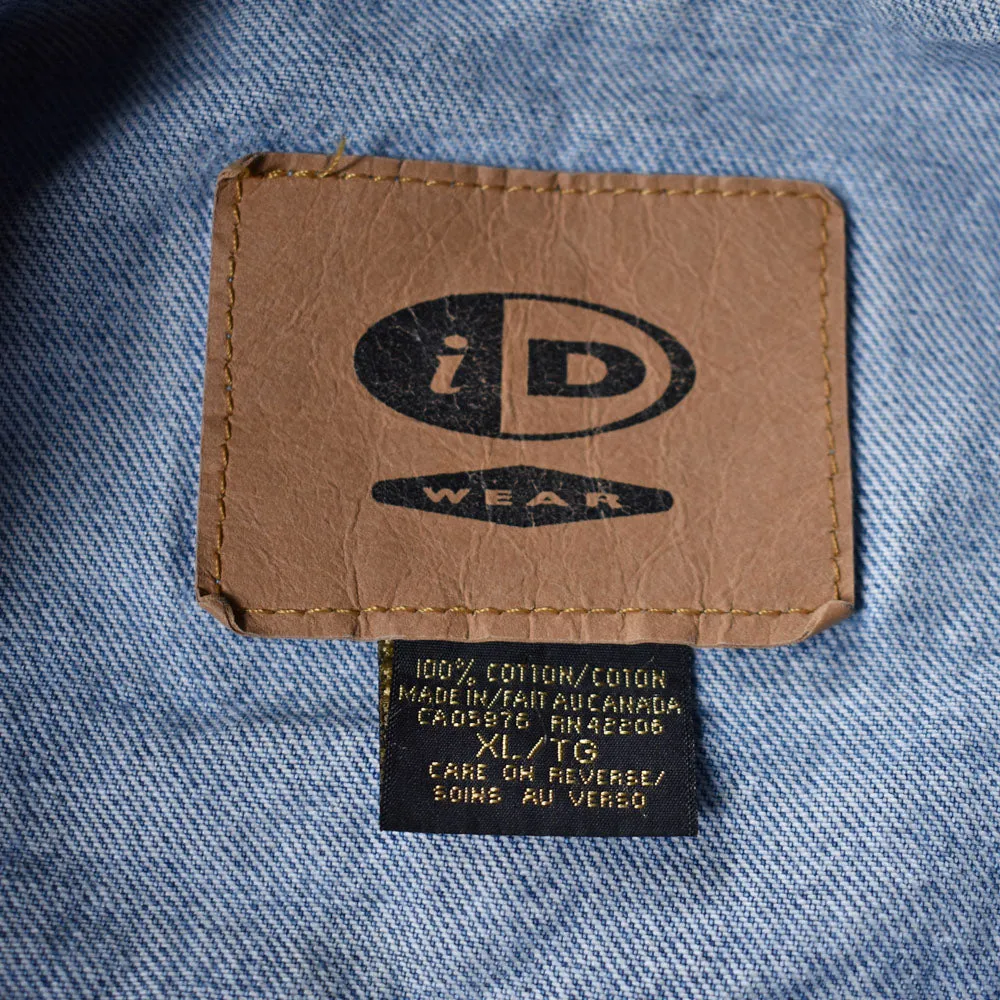 90's　DELL/デル “Hard Copy Cafe” ジョーク刺繍！ デニムジャケット　230603