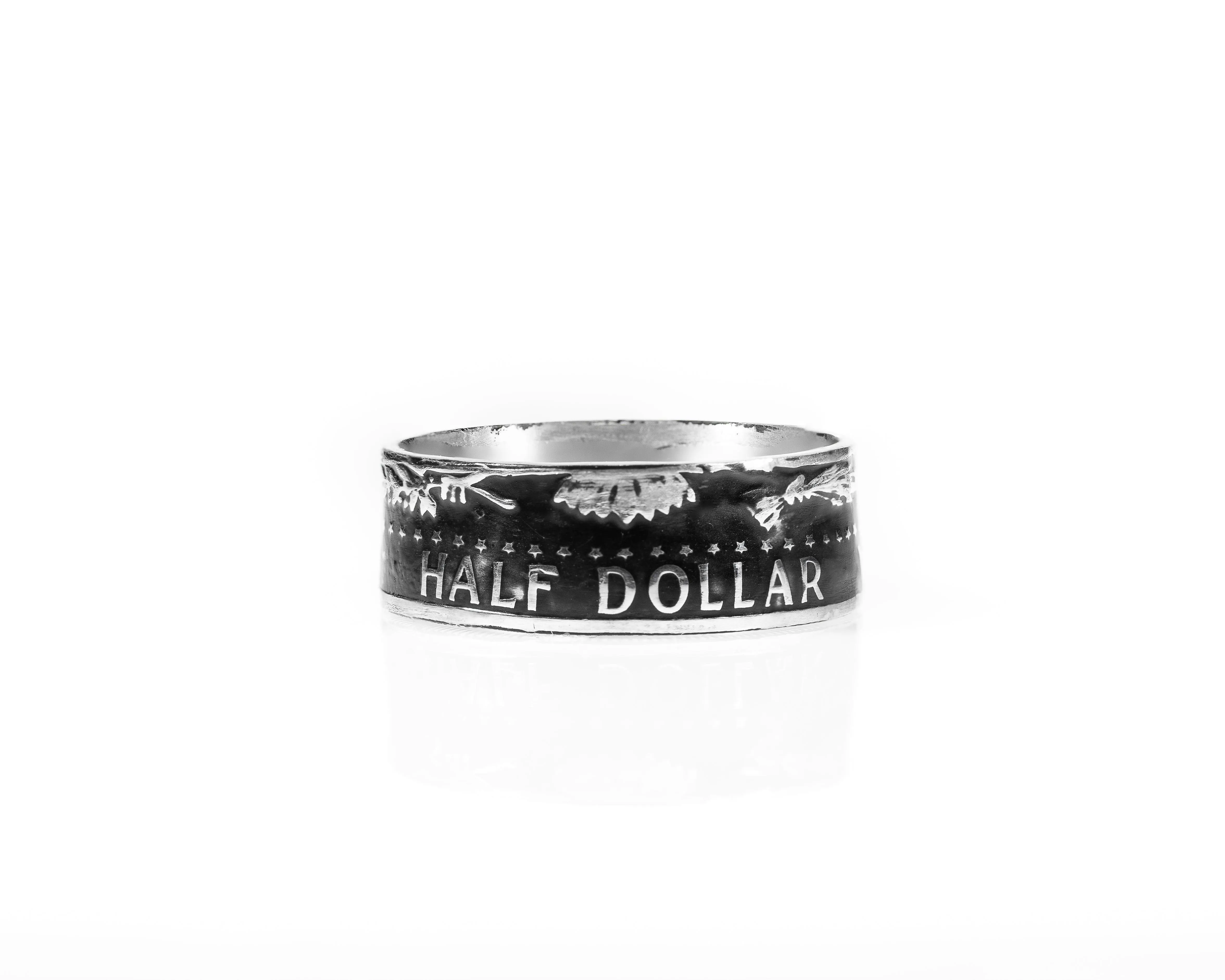 American "Kennedy" Half Dollar .400 Silver Coin Ring
