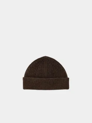Andersen-Andersen, Short Beanie, Natural Brown