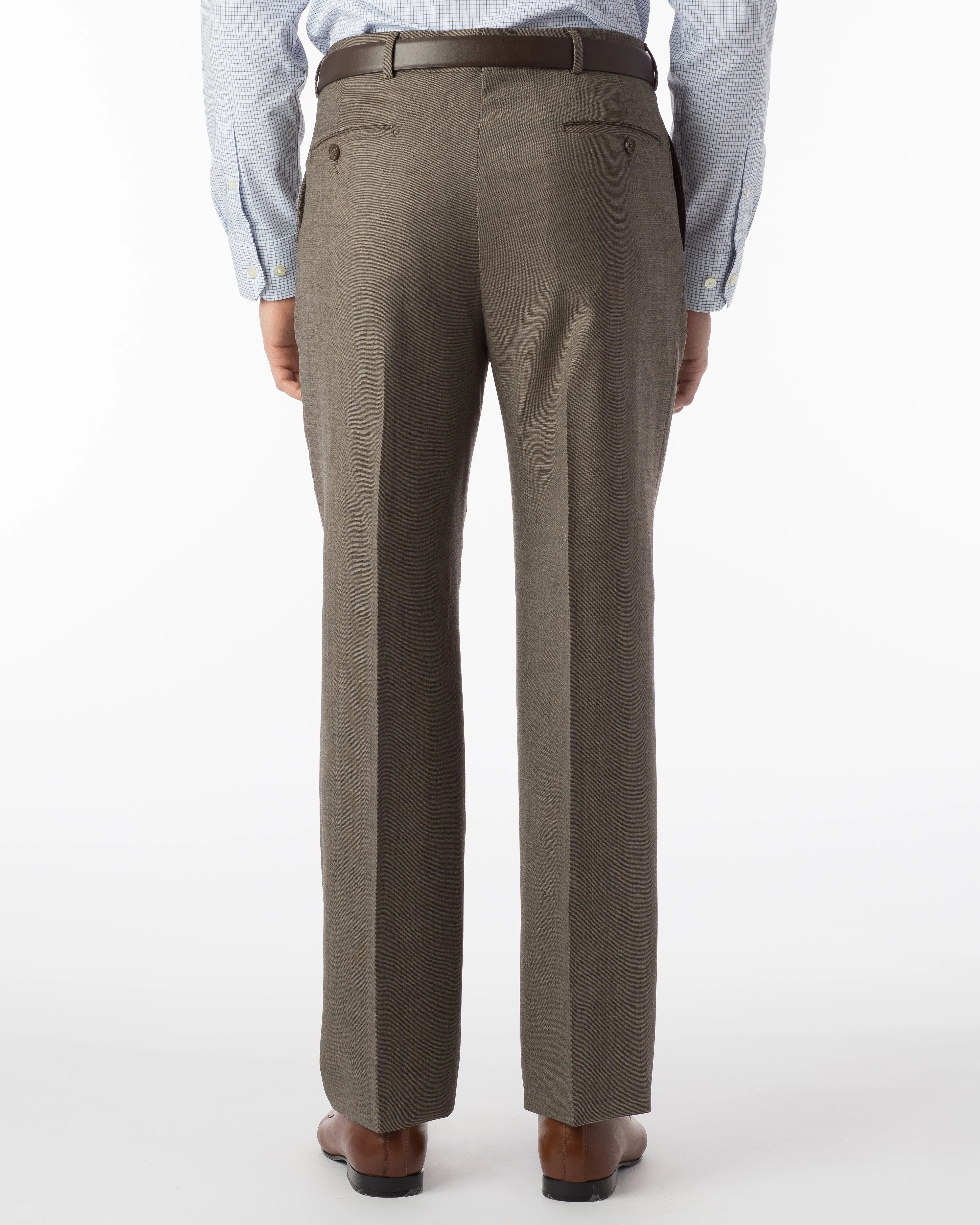 Ballin Pants - Dunhill Super 120's Sharkskin - Light Brown