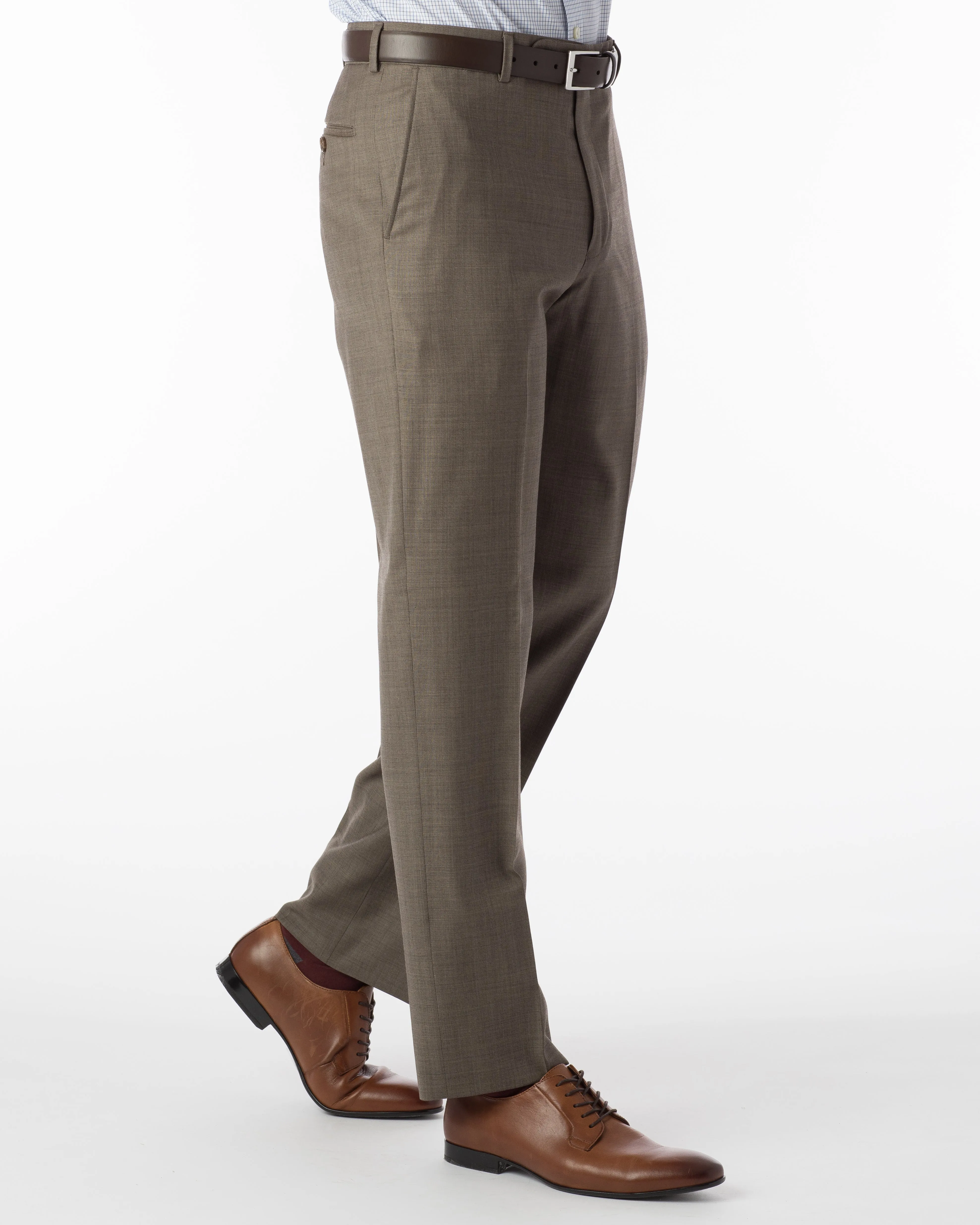 Ballin Pants - Dunhill Super 120's Sharkskin - Light Brown