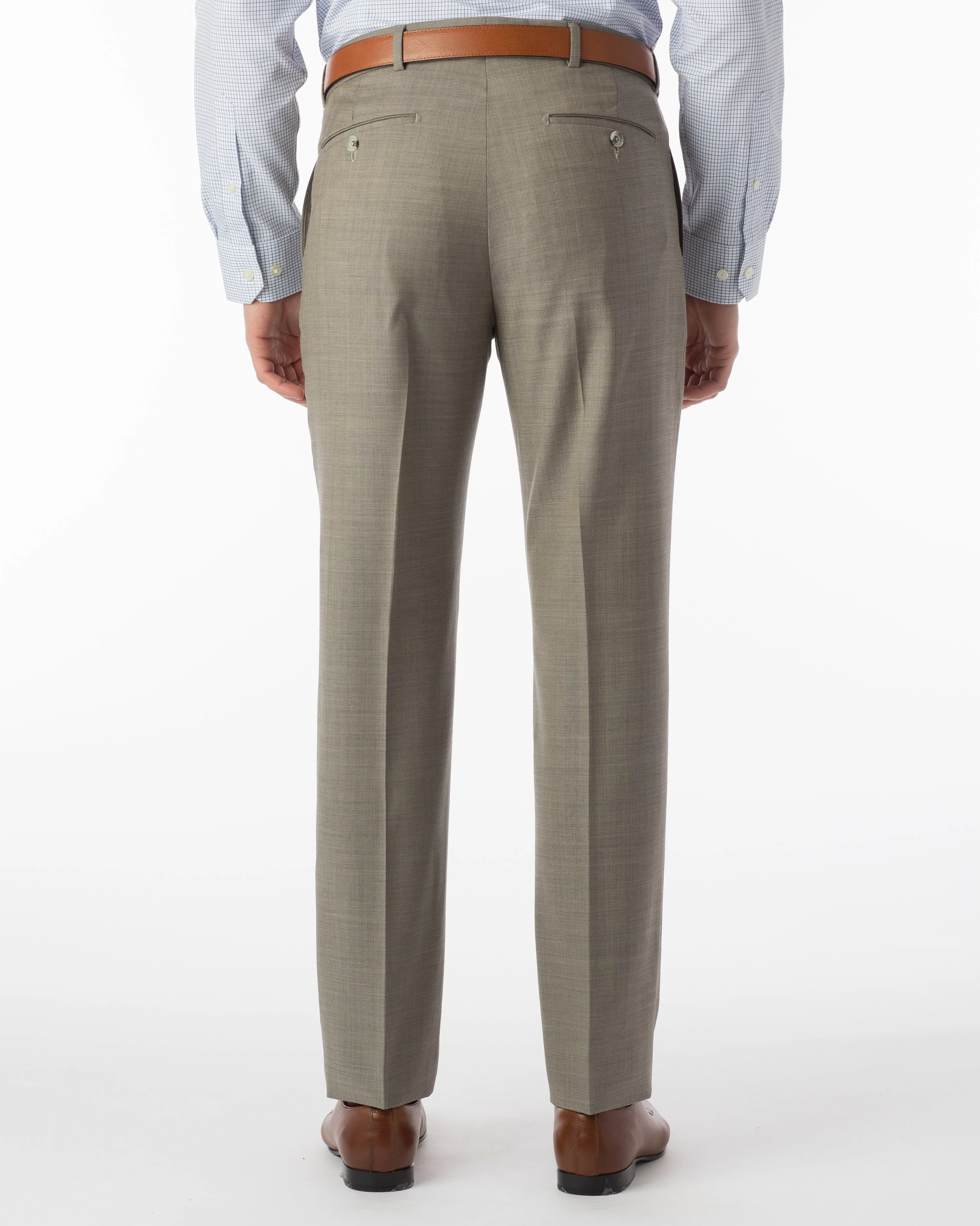 Ballin Pants - Soho Super 120's Sharkskin - British Tan
