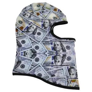 Benjamins' 100's Full Graphic Balaclava Ski mask