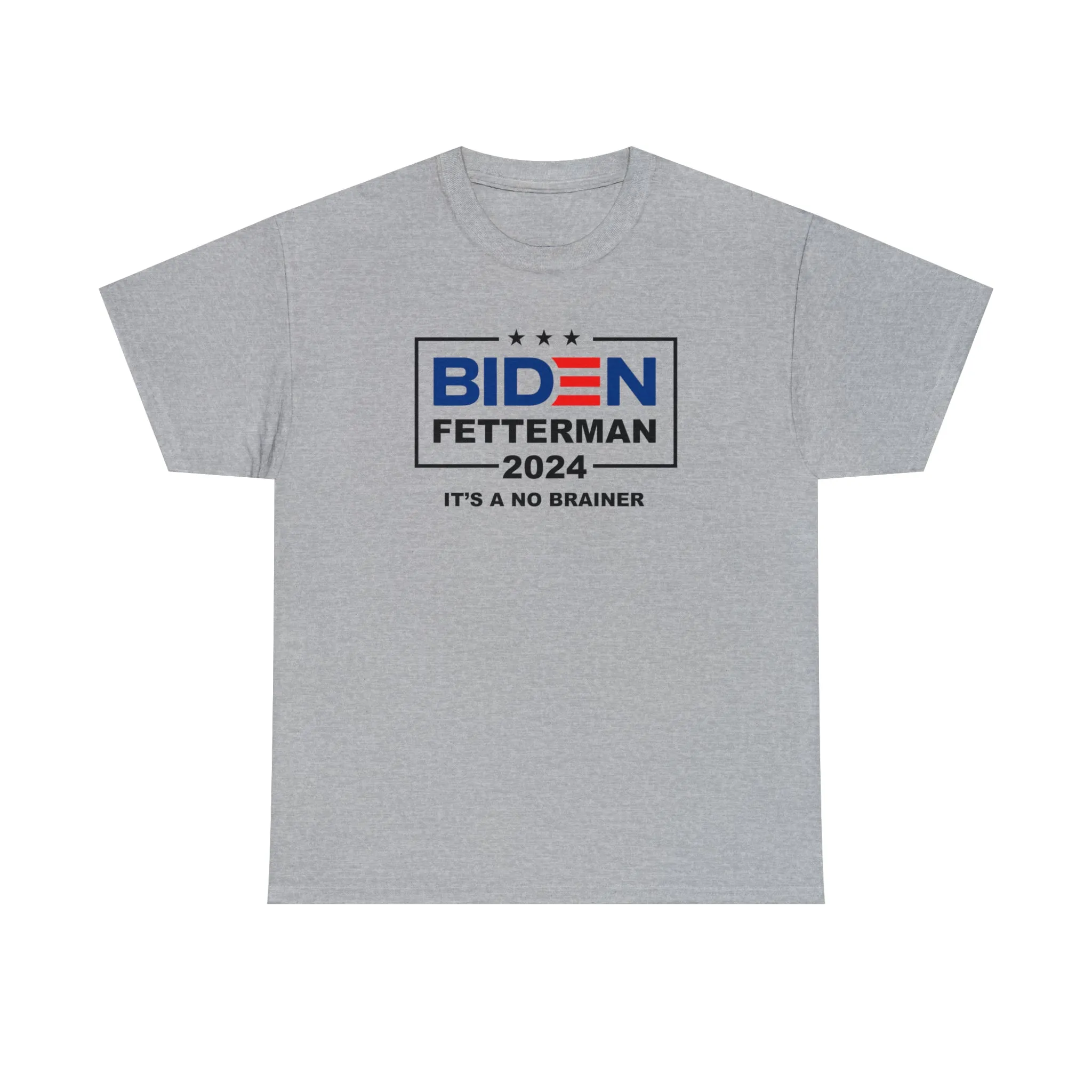 Biden Fetterman 2024 "It's A No Brainer" Unisex T-Shirt