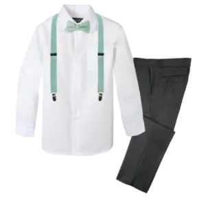 Boys' 4-Piece Customizable Suspenders Outfit - Customer's Product with price 58.95 ID vB_NvbzkNcBQVvF6tgX3RzV4