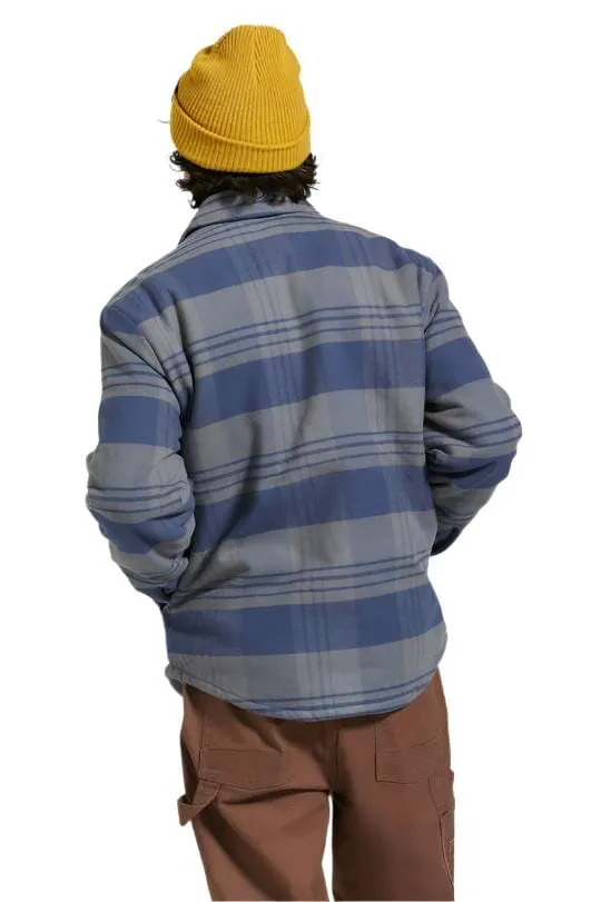 BRIXTON Durham Lined Jacket Washed Navy/Beige Plaid