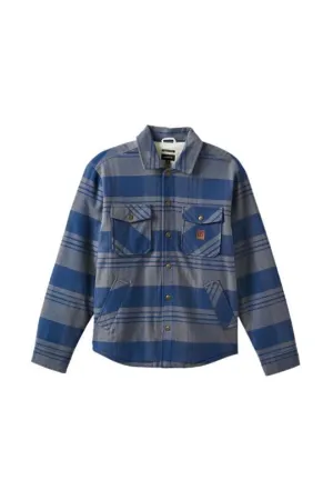 BRIXTON Durham Lined Jacket Washed Navy/Beige Plaid