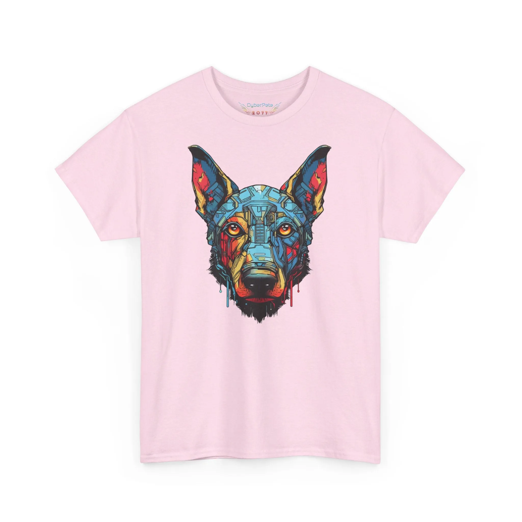 Bunter Robo Hund T-Shirt | T-Shirt für Sci-Fi Fans und Hundeliebhaber