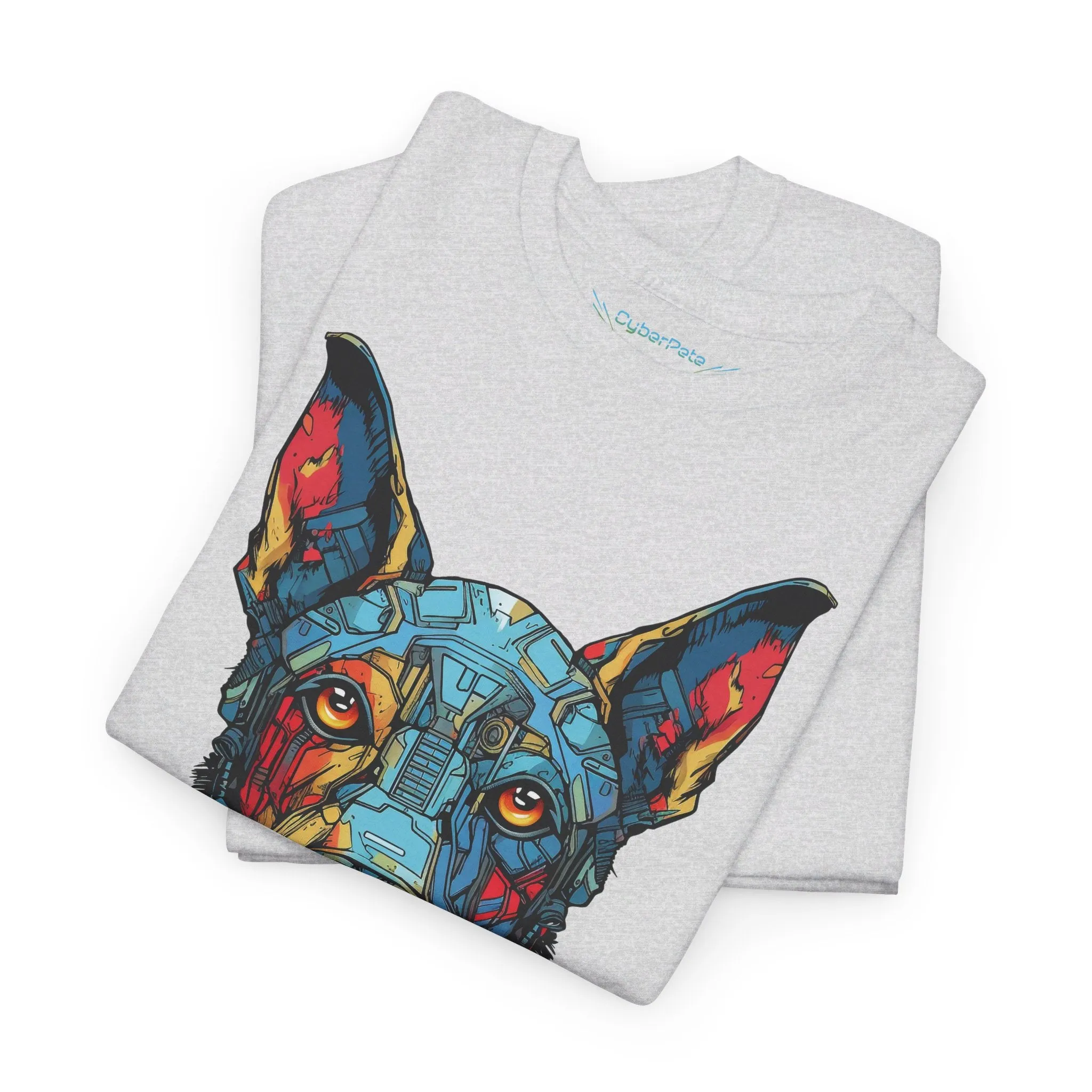 Bunter Robo Hund T-Shirt | T-Shirt für Sci-Fi Fans und Hundeliebhaber