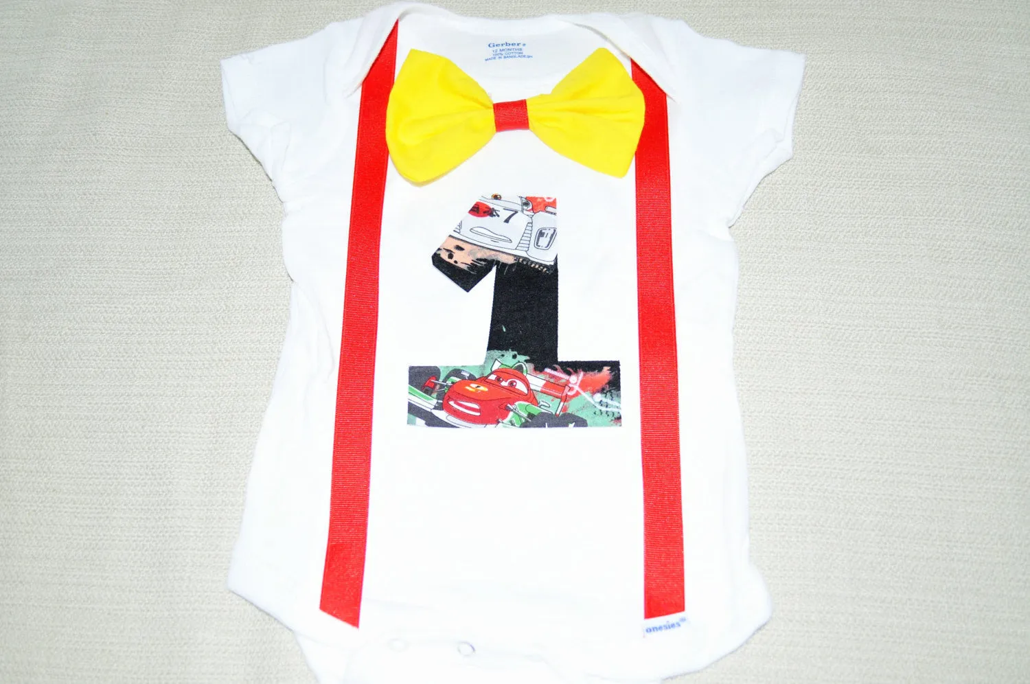 Cars Cake smash outfit, First Birthday Outfit, Cars Birthday Shirt, Cars Birthday Shirt, 1st, 2nd 3rd Birthday outfit, bow tie