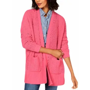 Chenille Mid-Length Cardigan