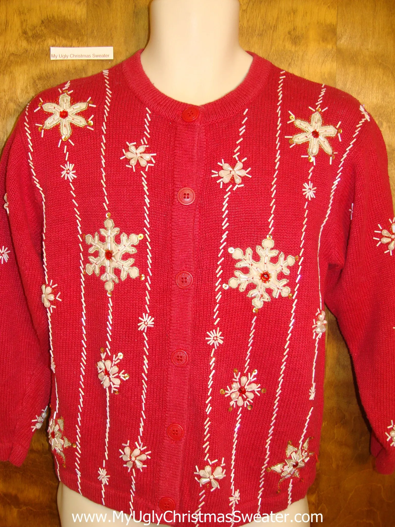Classic Snowflakes Ugliest Bad Christmas Sweaters