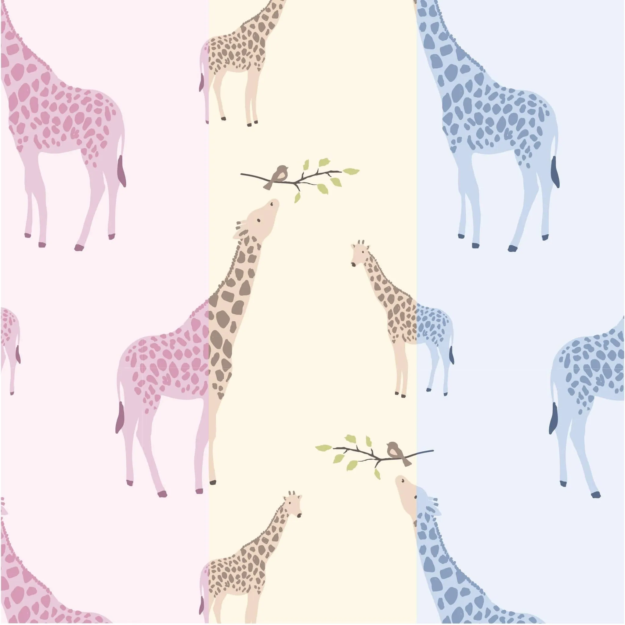 Cream Jolie Giraffe Organic Cotton Magnetic 3-Piece Kimono Set