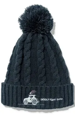 DIDDLY SQUAT BEANIE / BOBBLE HAT