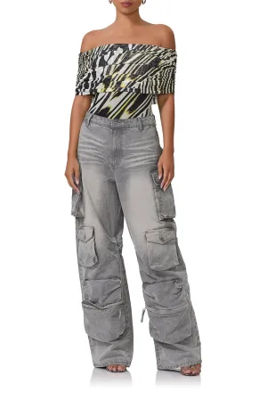 Divya Bodysuit - Zebra Lime