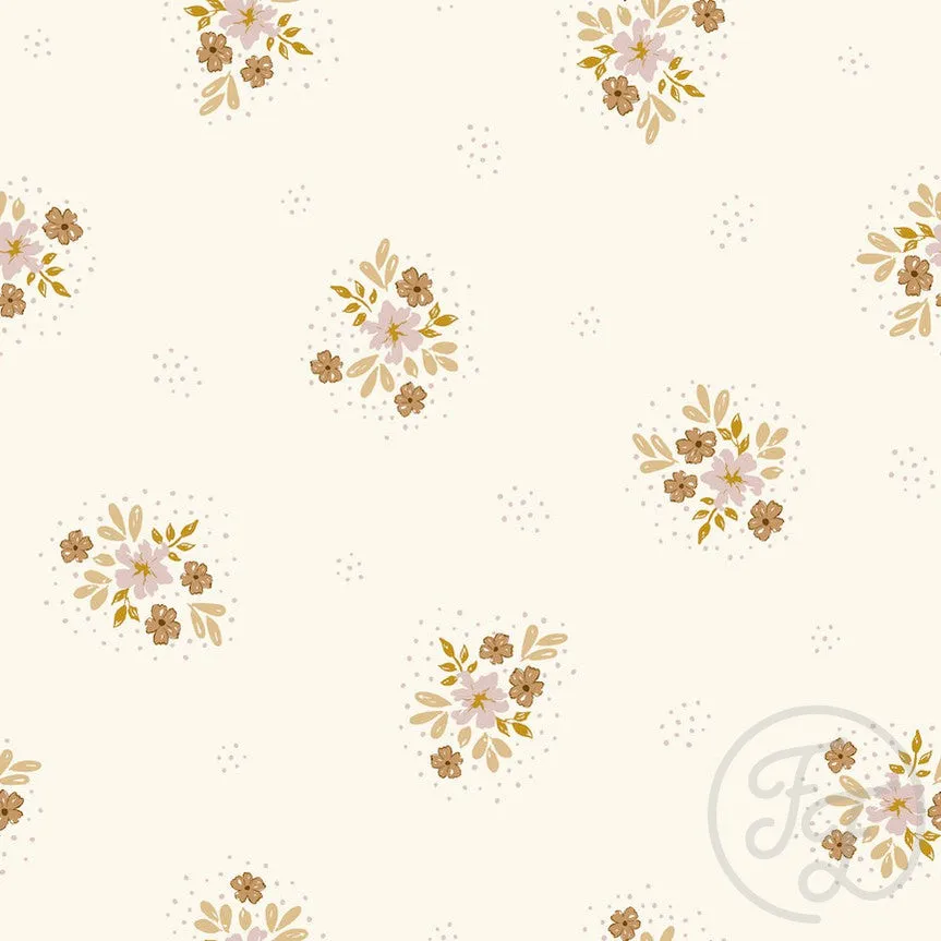 Flowers in Dots Earthy