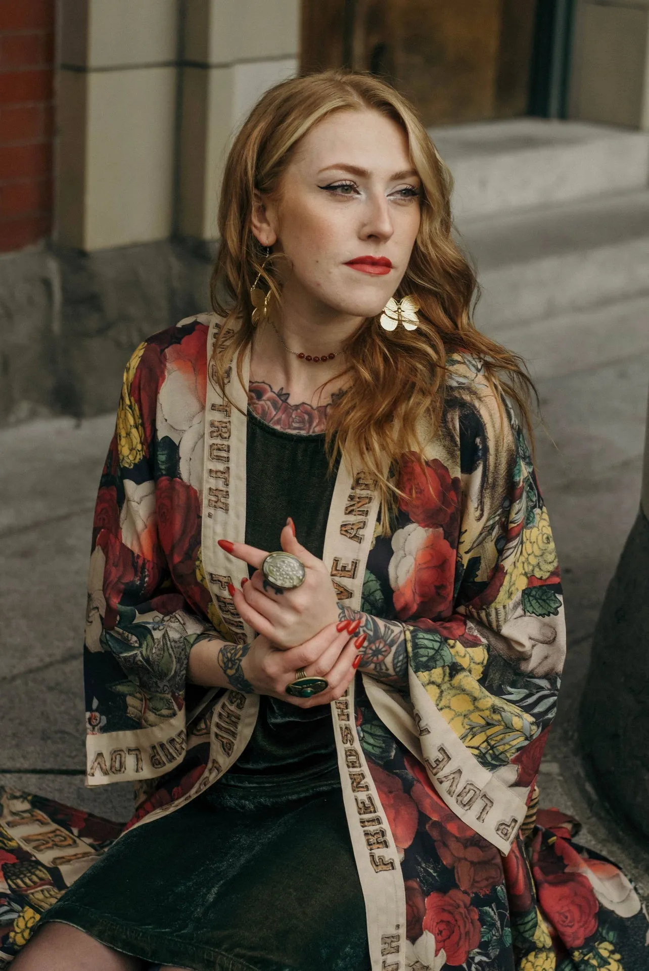 Friendship Love & Truth OPERA Kimono Jacket