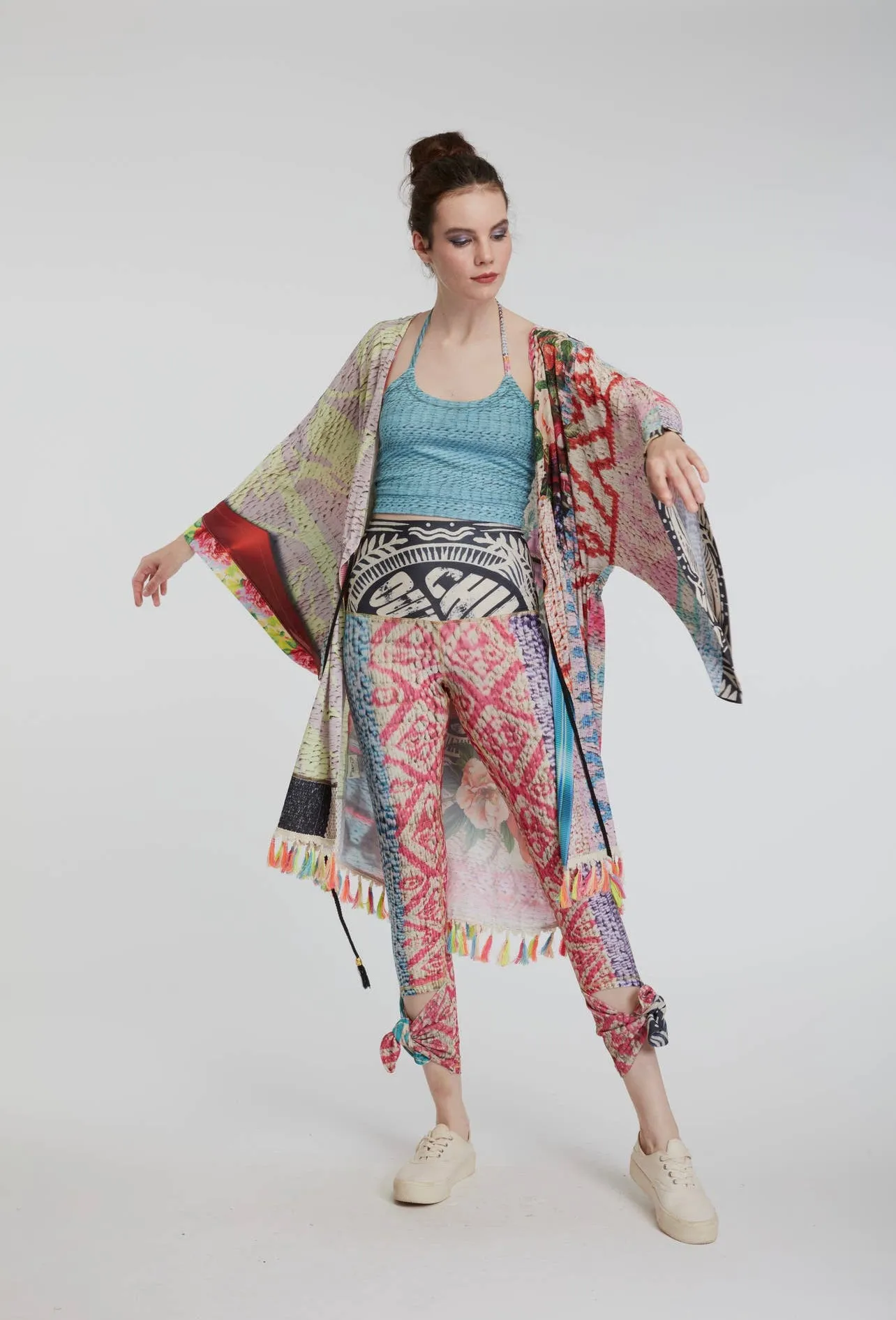 IPNG Red Hot Shirred Kimono