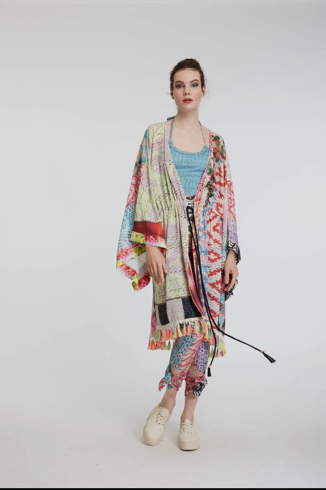 IPNG Red Hot Shirred Kimono