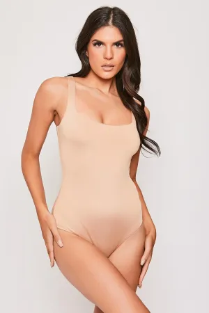 Jamie - Nude Square Neck Basic Bodysuit