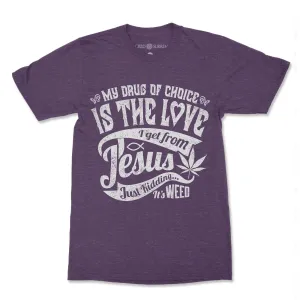 Jesus Weed, 420 Meme, Cannabis, Ganja, Marijuana, Stoner Meme, Pothead, Funny Herb Atheist T-Shirt