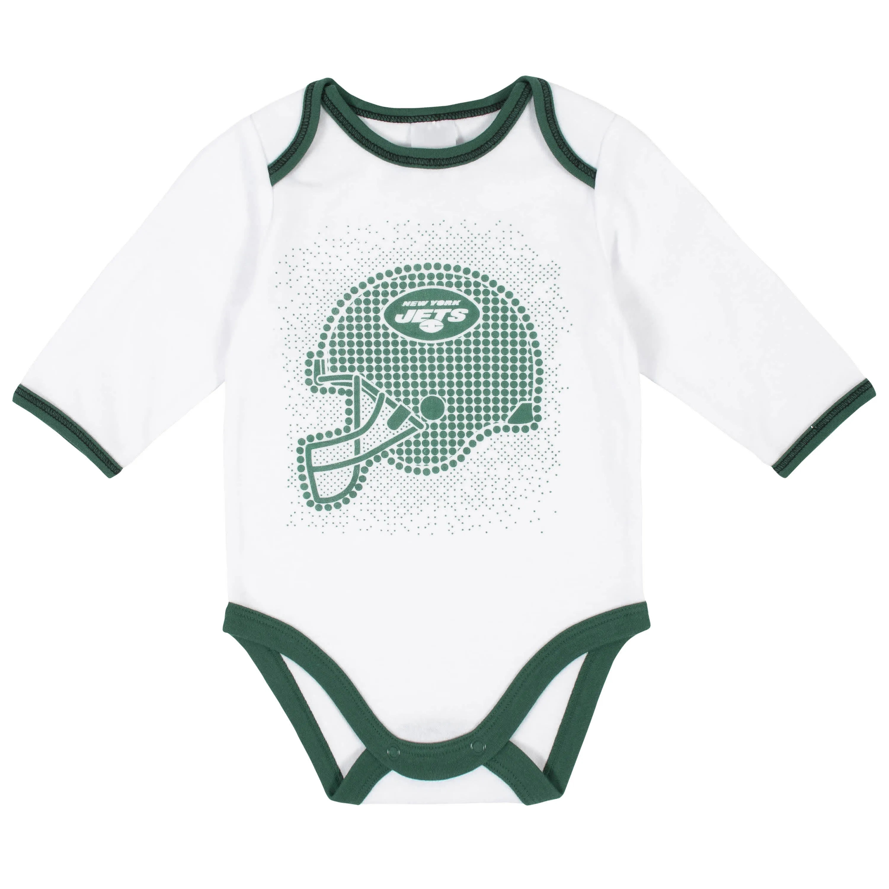Jets Baby Boys 3-Piece Bodysuit, Pant, and Cap Set