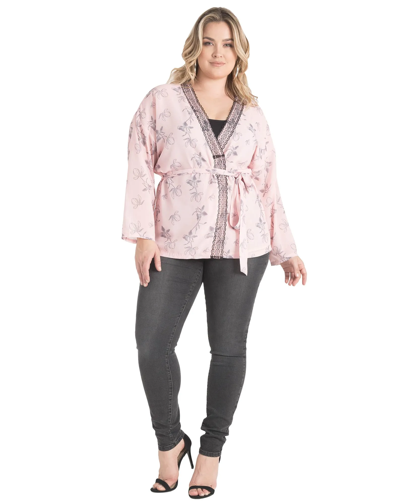Laura Kimono Cardigan | Pink