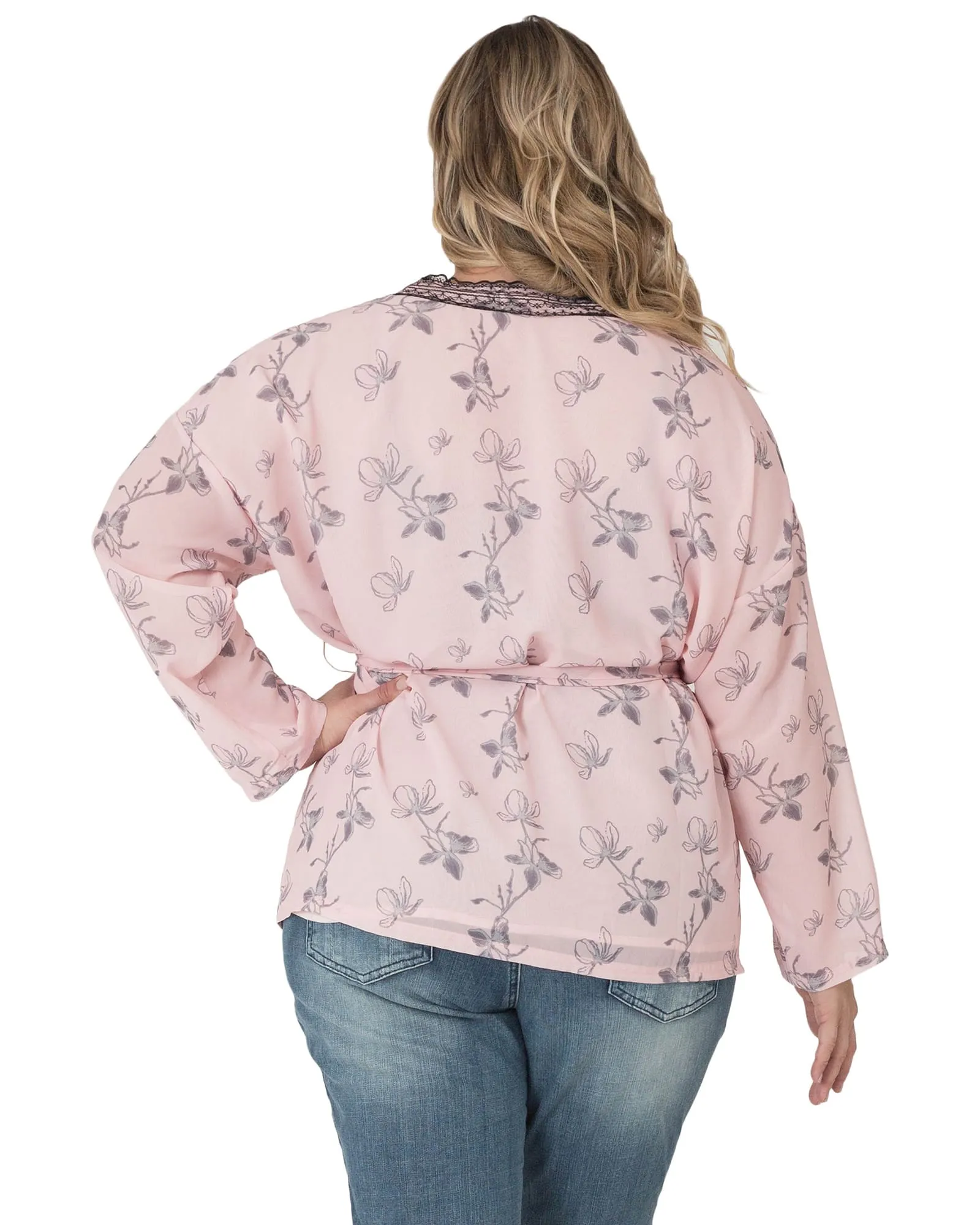 Laura Kimono Cardigan | Pink