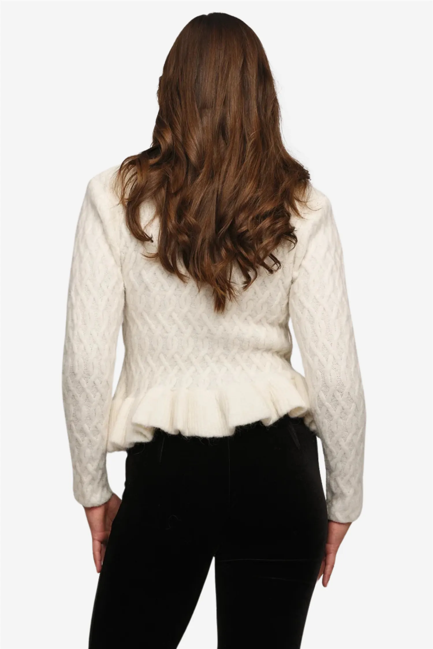 Lene alpaca cardigan Ivory