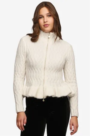 Lene alpaca cardigan Ivory