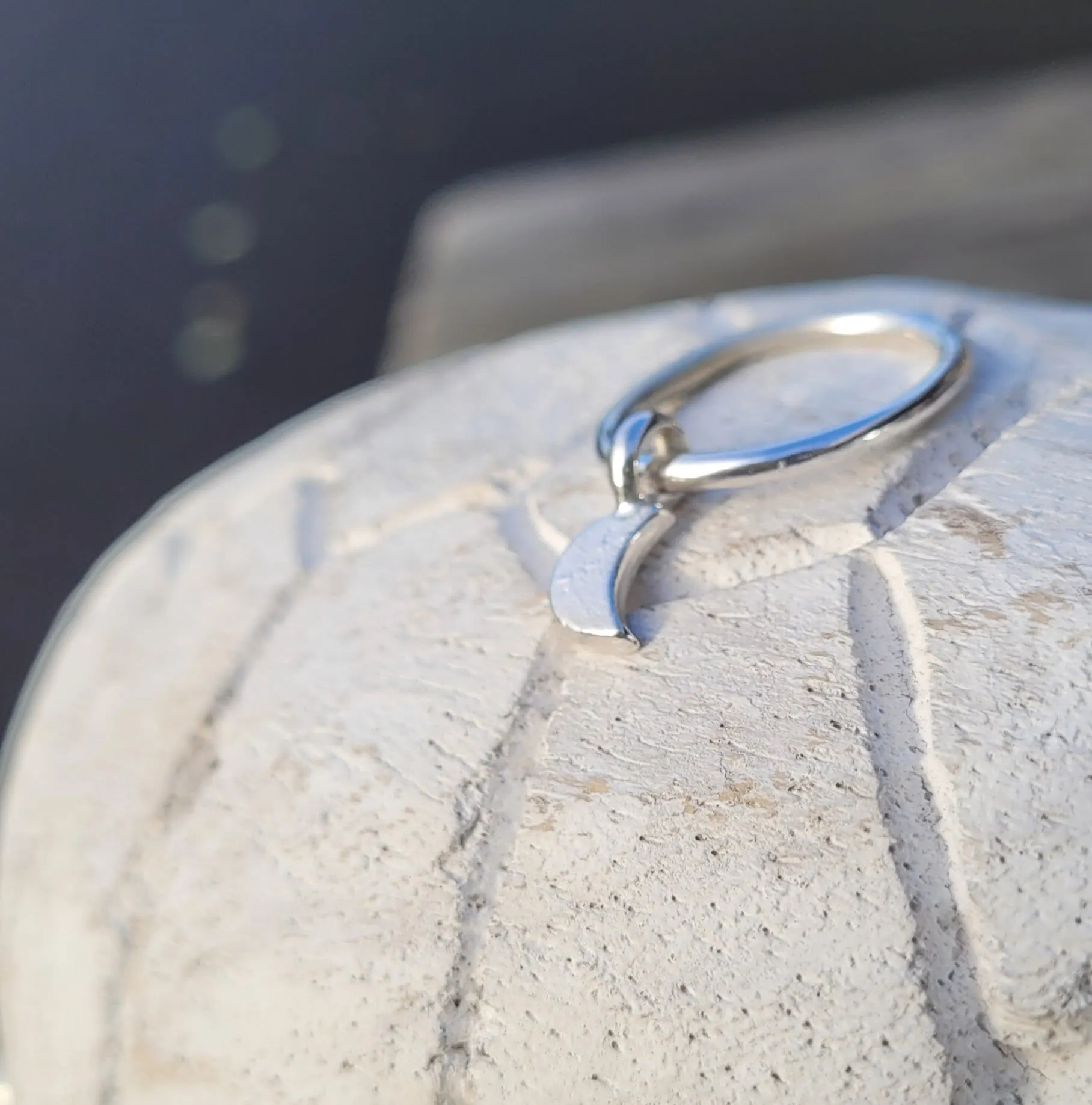 Little Moon Dangle Ring
