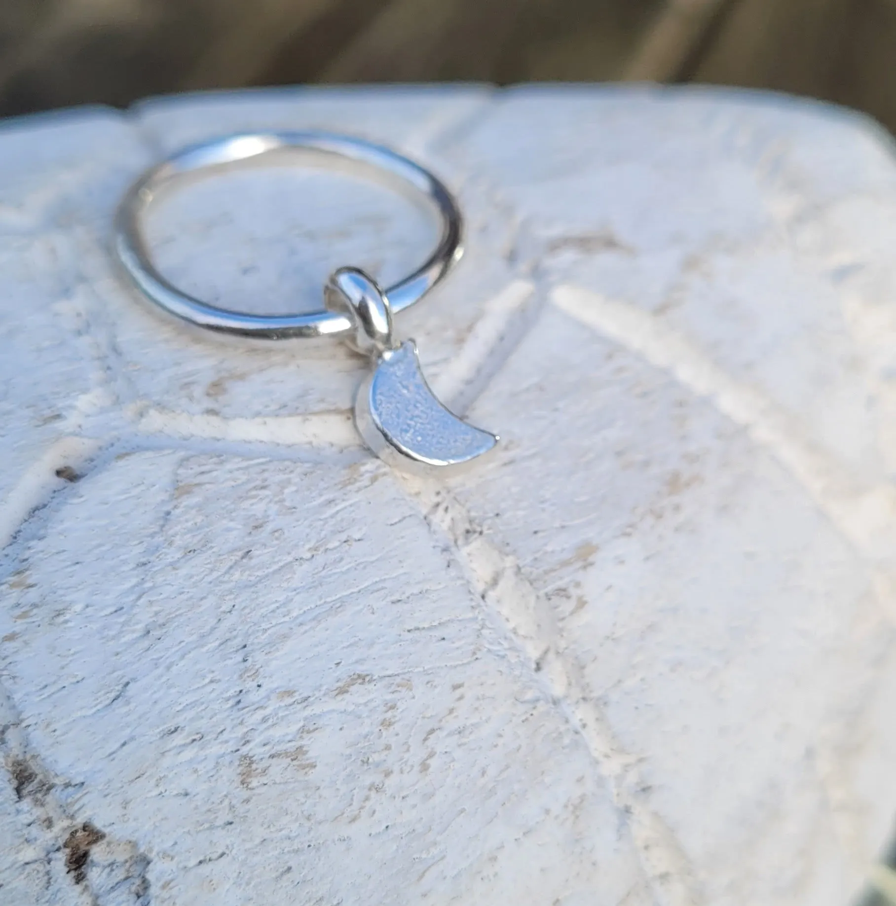 Little Moon Dangle Ring