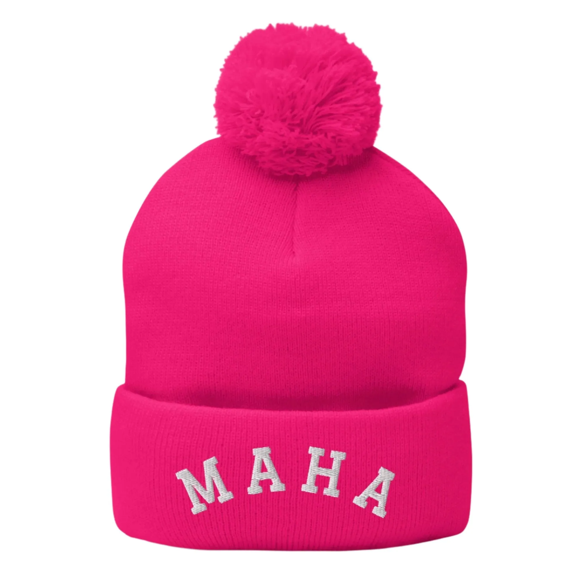 MAHA Collegiate Pom-Pom Beanie