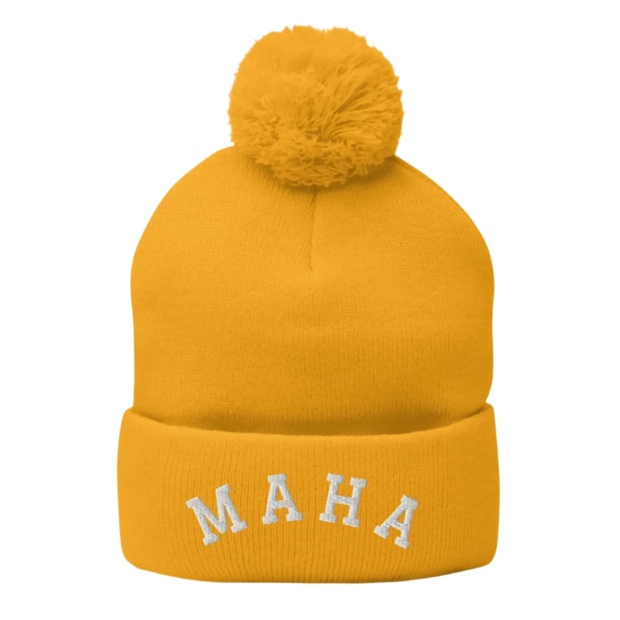 MAHA Collegiate Pom-Pom Beanie