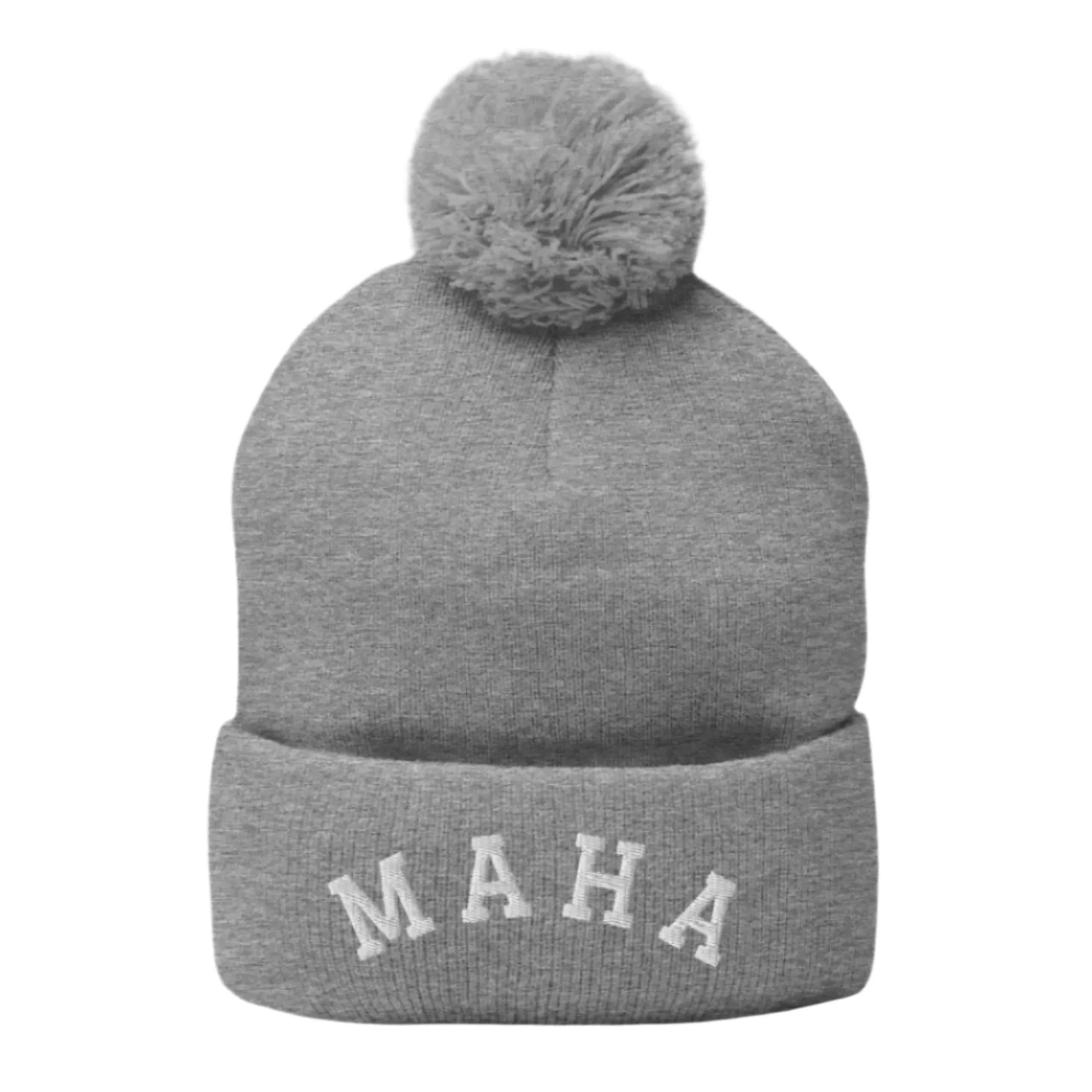 MAHA Collegiate Pom-Pom Beanie
