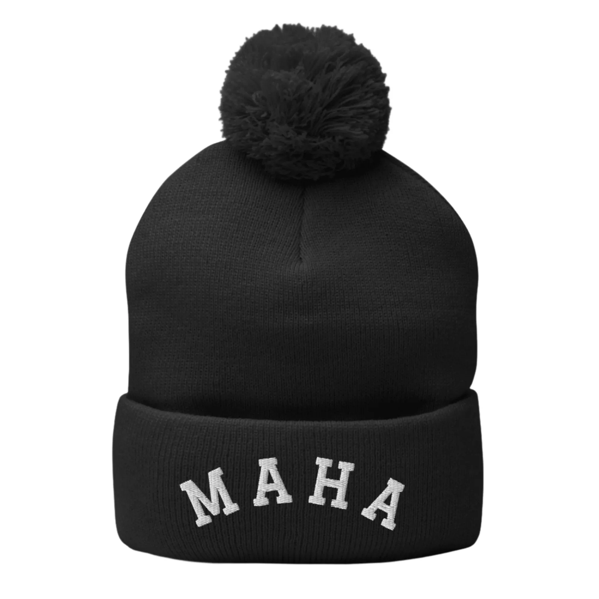 MAHA Collegiate Pom-Pom Beanie
