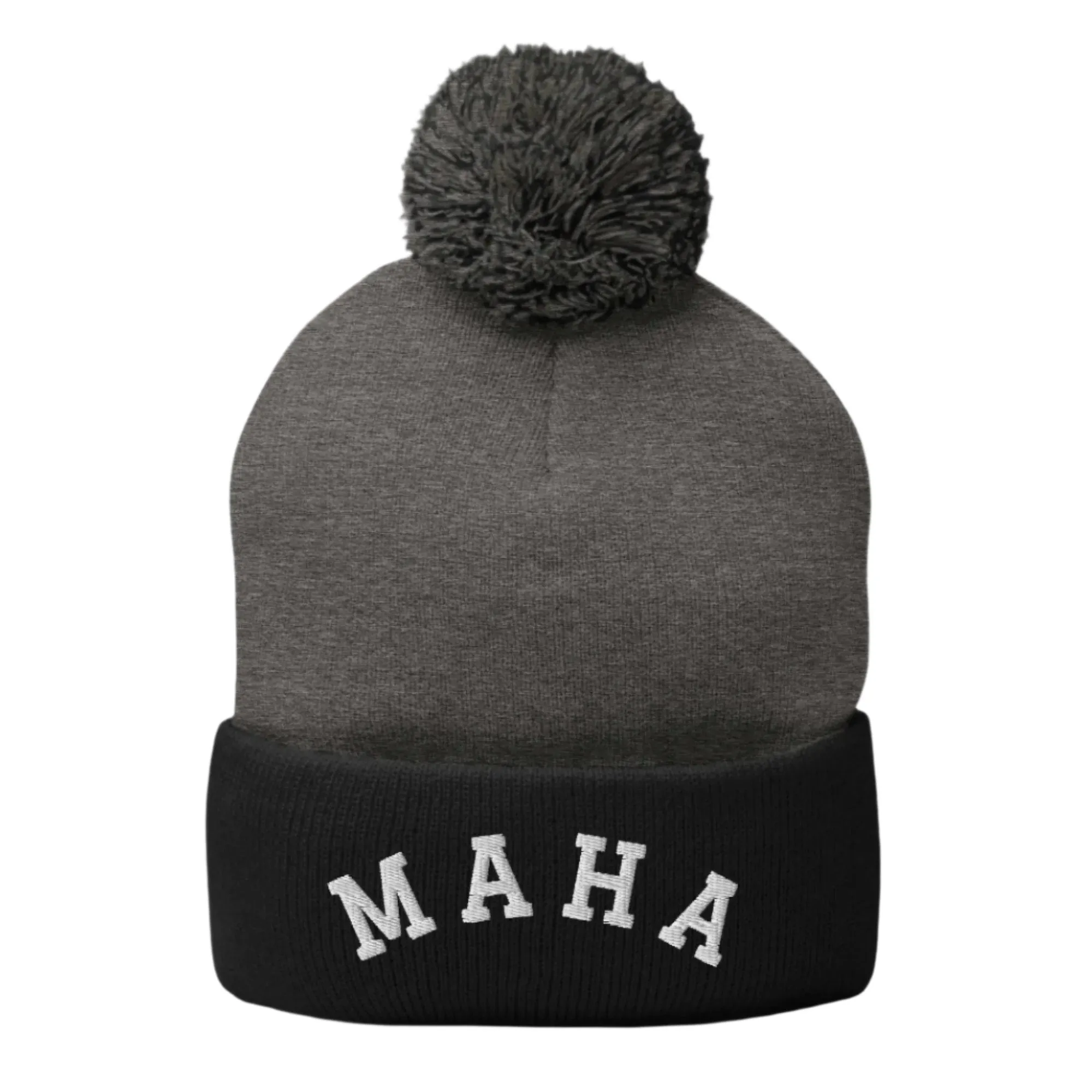 MAHA Collegiate Pom-Pom Beanie