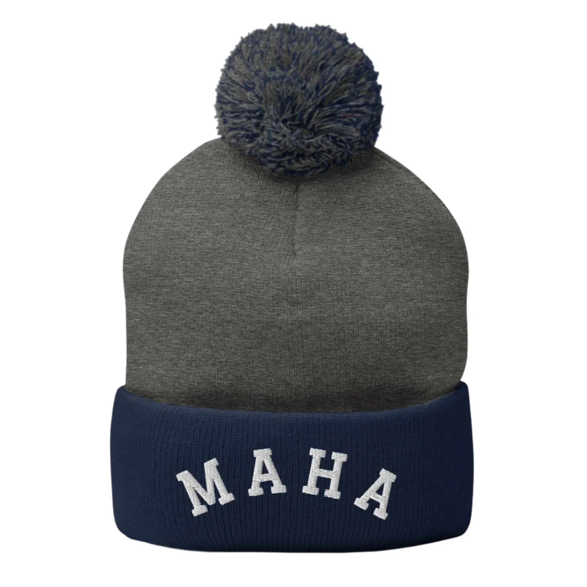 MAHA Collegiate Pom-Pom Beanie