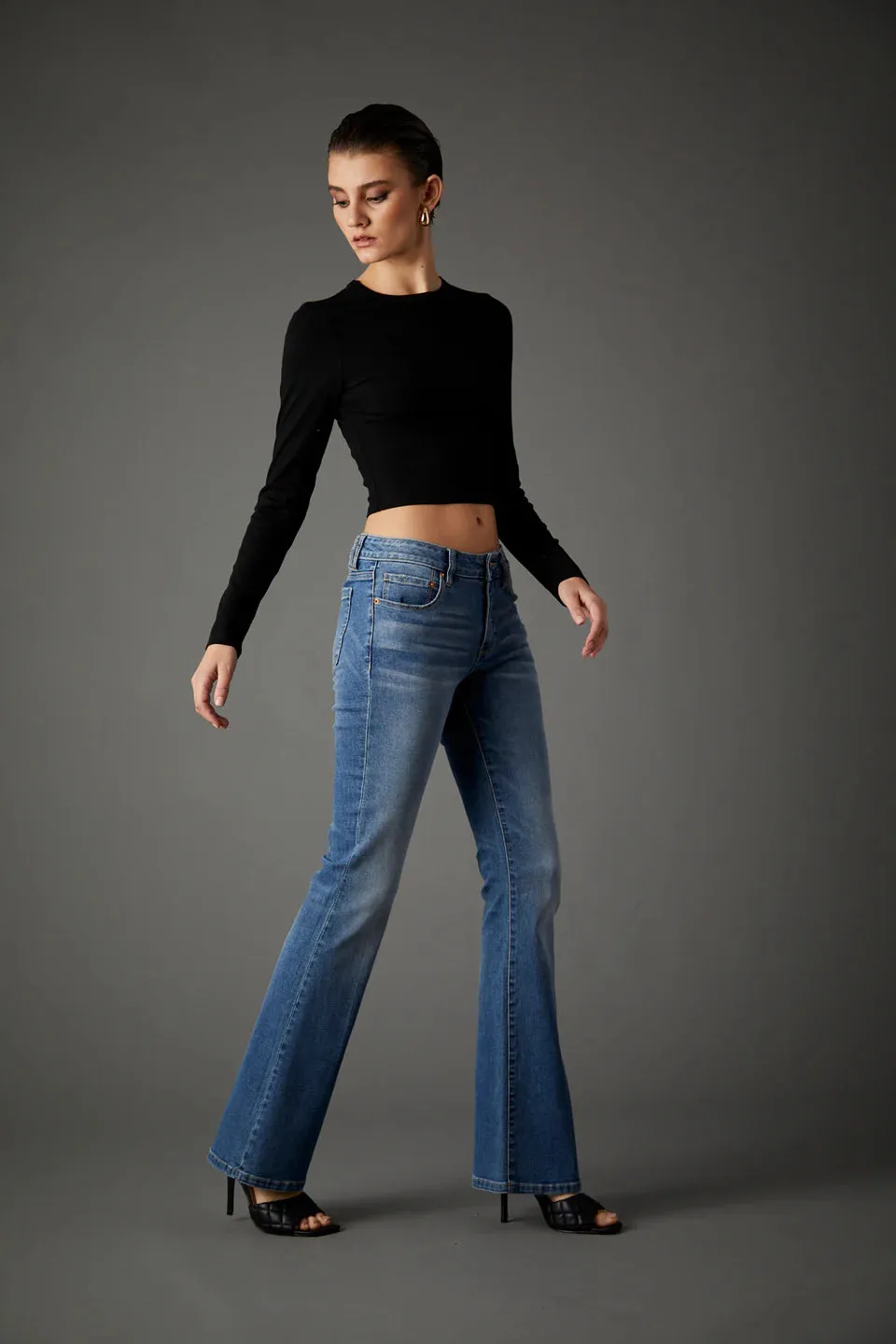 Maya Recycled Mid Rise Bootcut