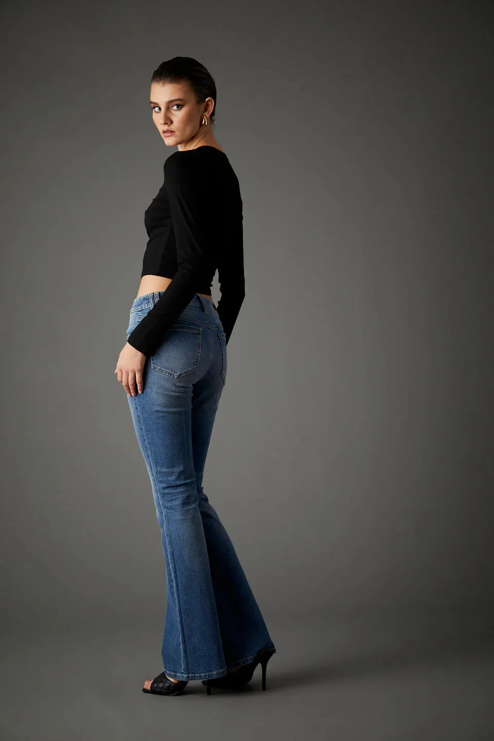 Maya Recycled Mid Rise Bootcut