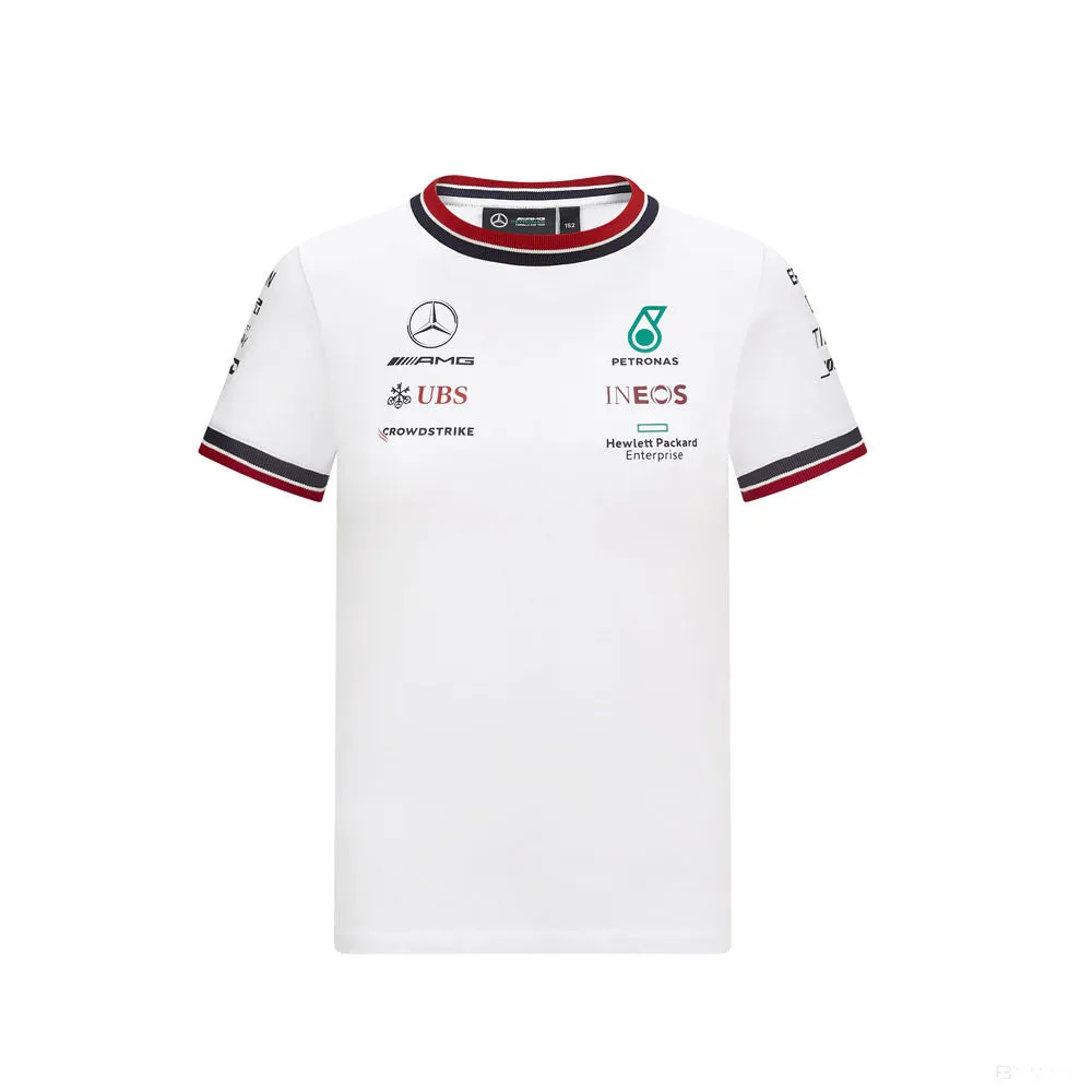 Mercedes Kids T-shirt, Team, White, 2021