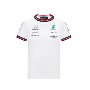 Mercedes Kids T-shirt, Team, White, 2021